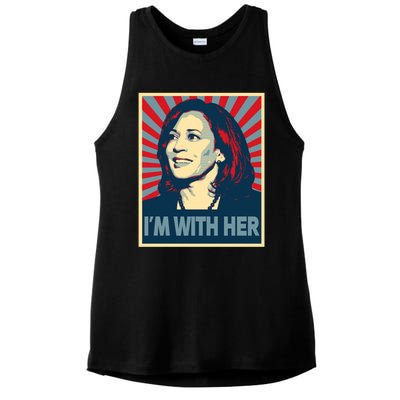 IM With Her Kamala Vote For 2024 President Kamalaharris Gift Ladies PosiCharge Tri-Blend Wicking Tank