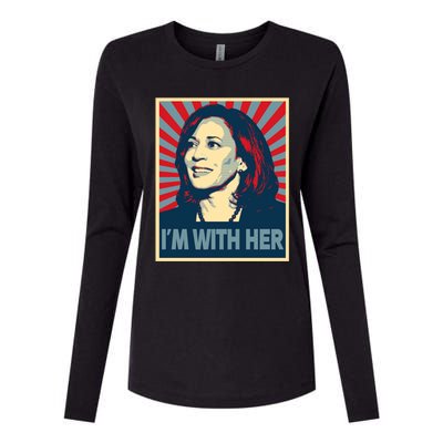 IM With Her Kamala Vote For 2024 President Kamalaharris Gift Womens Cotton Relaxed Long Sleeve T-Shirt