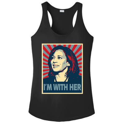 IM With Her Kamala Vote For 2024 President Kamalaharris Gift Ladies PosiCharge Competitor Racerback Tank