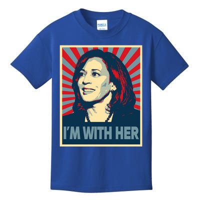 IM With Her Kamala Vote For 2024 President Kamalaharris Gift Kids T-Shirt