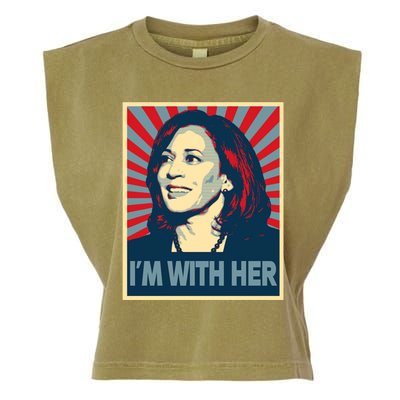 IM With Her Kamala Vote For 2024 President Kamalaharris Gift Garment-Dyed Women's Muscle Tee