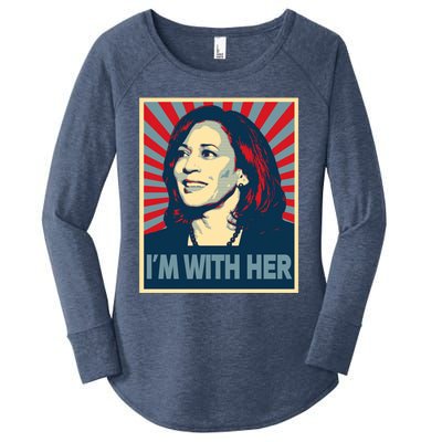 IM With Her Kamala Vote For 2024 President Kamalaharris Gift Women's Perfect Tri Tunic Long Sleeve Shirt