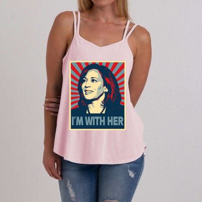 IM With Her Kamala Vote For 2024 President Kamalaharris Gift Women's Strappy Tank