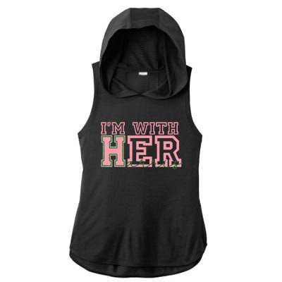 IM With Her Kamala Vote For 2024 Ladies PosiCharge Tri-Blend Wicking Draft Hoodie Tank