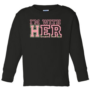 IM With Her Kamala Vote For 2024 Toddler Long Sleeve Shirt