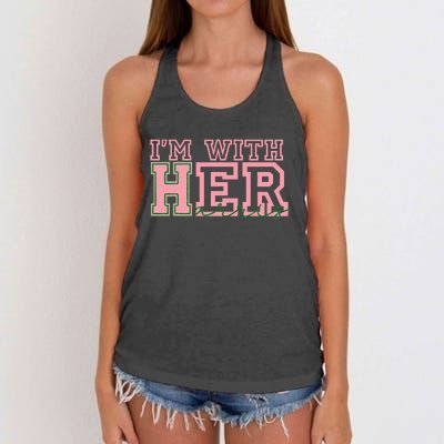 IM With Her Kamala Vote For 2024 Women's Knotted Racerback Tank