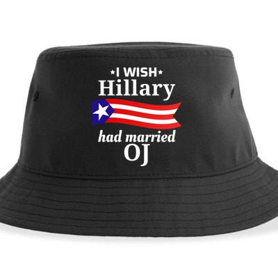 I Wish Hillary Had Married Oj Funny Anti Hillary Sustainable Bucket Hat