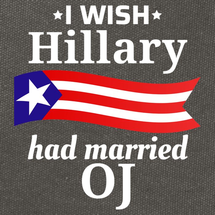 I Wish Hillary Had Married Oj Funny Anti Hillary Cotton Canvas Backpack