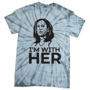 Im With Her 2024 Vote President Kamala Harris Election Meme Tie-Dye T-Shirt