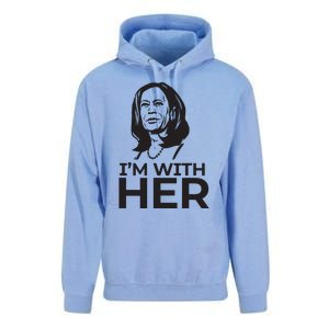 Im With Her 2024 Vote President Kamala Harris Election Meme Unisex Surf Hoodie