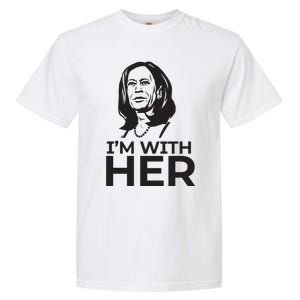 Im With Her 2024 Vote President Kamala Harris Election Meme Garment-Dyed Heavyweight T-Shirt