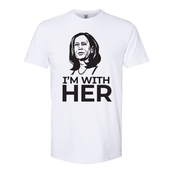 Im With Her 2024 Vote President Kamala Harris Election Meme Softstyle CVC T-Shirt