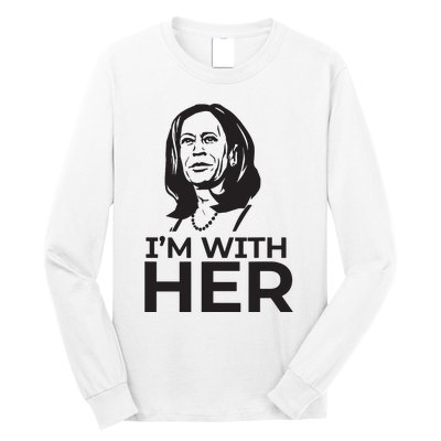 Im With Her 2024 Vote President Kamala Harris Election Meme Long Sleeve Shirt