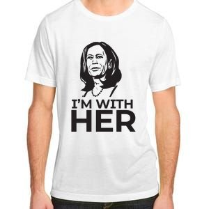 Im With Her 2024 Vote President Kamala Harris Election Meme Adult ChromaSoft Performance T-Shirt