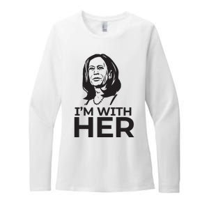 Im With Her 2024 Vote President Kamala Harris Election Meme Womens CVC Long Sleeve Shirt