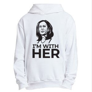 Im With Her 2024 Vote President Kamala Harris Election Meme Urban Pullover Hoodie