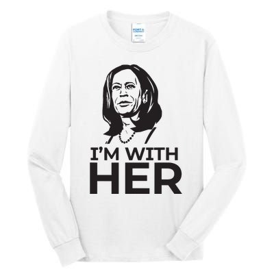 Im With Her 2024 Vote President Kamala Harris Election Meme Tall Long Sleeve T-Shirt