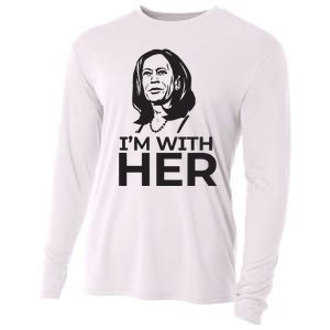 Im With Her 2024 Vote President Kamala Harris Election Meme Cooling Performance Long Sleeve Crew