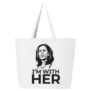 Im With Her 2024 Vote President Kamala Harris Election Meme 25L Jumbo Tote