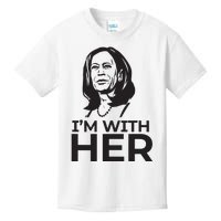 Im With Her 2024 Vote President Kamala Harris Election Meme Kids T-Shirt