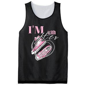 Im With Her Chucks And Pearls Election 2024 Mesh Reversible Basketball Jersey Tank