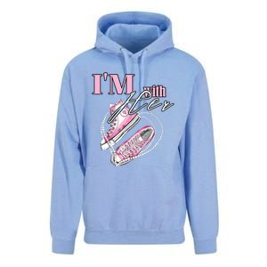 Im With Her Chucks And Pearls Election 2024 Unisex Surf Hoodie