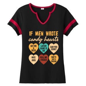 If Wrote Hearts Of Candy Beer Cook Valentine Quote Tees Funny Gift Ladies Halftime Notch Neck Tee