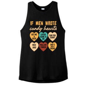 If Wrote Hearts Of Candy Beer Cook Valentine Quote Tees Funny Gift Ladies PosiCharge Tri-Blend Wicking Tank