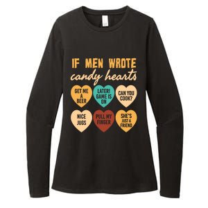 If Wrote Hearts Of Candy Beer Cook Valentine Quote Tees Funny Gift Womens CVC Long Sleeve Shirt