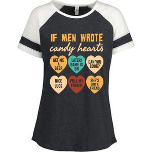 If Wrote Hearts Of Candy Beer Cook Valentine Quote Tees Funny Gift Enza Ladies Jersey Colorblock Tee