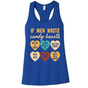 If Wrote Hearts Of Candy Beer Cook Valentine Quote Tees Funny Gift Women's Racerback Tank