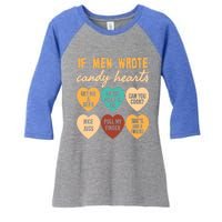 If Wrote Hearts Of Candy Beer Cook Valentine Quote Tees Funny Gift Women's Tri-Blend 3/4-Sleeve Raglan Shirt