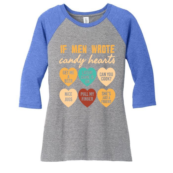 If Wrote Hearts Of Candy Beer Cook Valentine Quote Tees Funny Gift Women's Tri-Blend 3/4-Sleeve Raglan Shirt