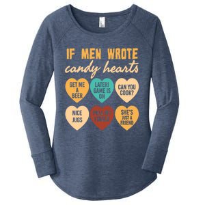 If Wrote Hearts Of Candy Beer Cook Valentine Quote Tees Funny Gift Women's Perfect Tri Tunic Long Sleeve Shirt