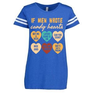 If Wrote Hearts Of Candy Beer Cook Valentine Quote Tees Funny Gift Enza Ladies Jersey Football T-Shirt