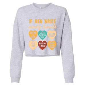 If Wrote Hearts Of Candy Beer Cook Valentine Quote Tees Funny Gift Cropped Pullover Crew