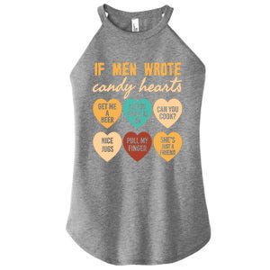 If Wrote Hearts Of Candy Beer Cook Valentine Quote Tees Funny Gift Women's Perfect Tri Rocker Tank