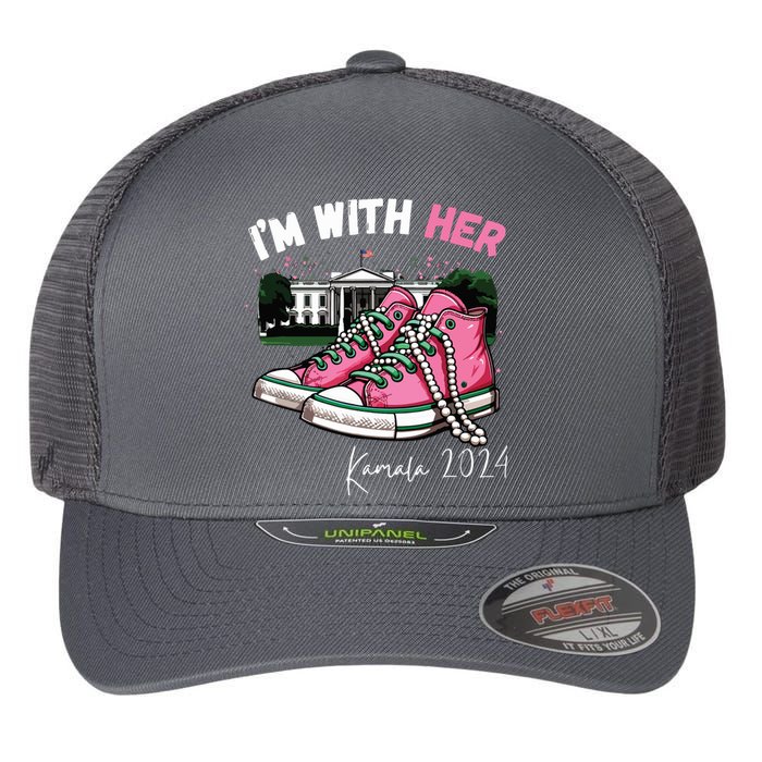 Im With Her Kamal 2024 Flexfit Unipanel Trucker Cap