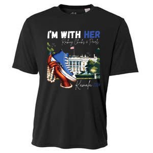 Im With Her Rocking Chucks Pearls Kamala 2024 Cooling Performance Crew T-Shirt