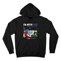 Im With Her Rocking Chucks Pearls Kamala 2024 Hoodie