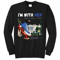 Im With Her Rocking Chucks Pearls Kamala 2024 Sweatshirt