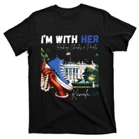 Im With Her Rocking Chucks Pearls Kamala 2024 T-Shirt