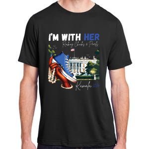 Im With Her Rocking Chucks Pearls Kamala 2024 Adult ChromaSoft Performance T-Shirt