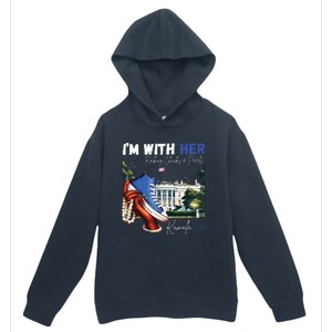 Im With Her Rocking Chucks Pearls Kamala 2024 Urban Pullover Hoodie