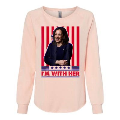 IM With Her Kamala Vote For 2024 President Womens California Wash Sweatshirt