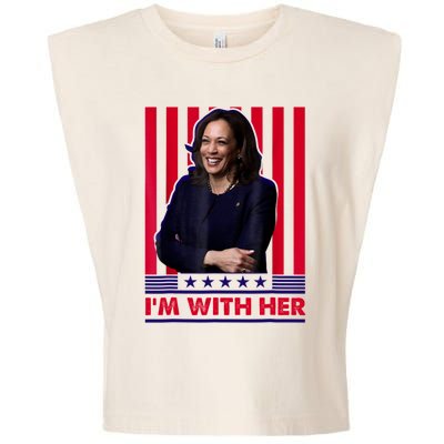 IM With Her Kamala Vote For 2024 President Garment-Dyed Women's Muscle Tee