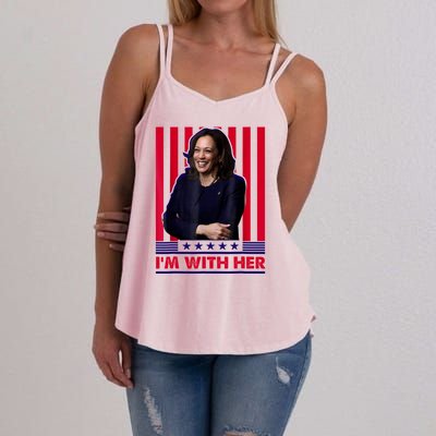 IM With Her Kamala Vote For 2024 President Women's Strappy Tank