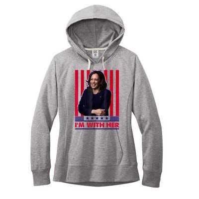 IM With Her Kamala Vote For 2024 President Women's Fleece Hoodie