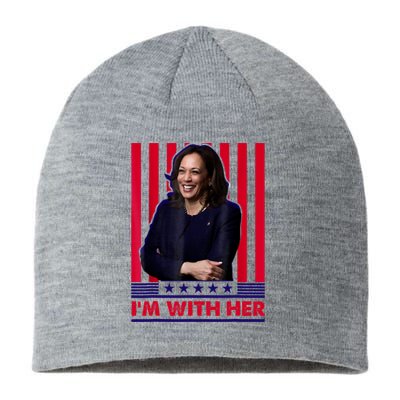 IM With Her Kamala Vote For 2024 President Sustainable Beanie