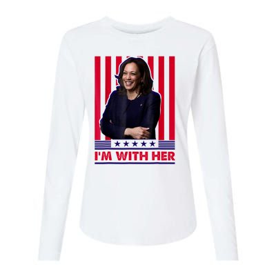 IM With Her Kamala Vote For 2024 President Womens Cotton Relaxed Long Sleeve T-Shirt